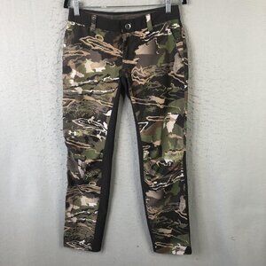 Under Armour Pants Womens 8 Camo UA Storm Hunting Softshell Water Resistant